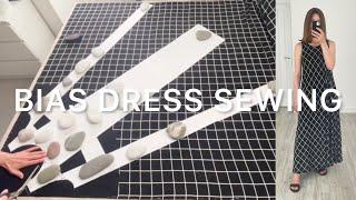 DRESS SEWINGFree Pattern Making ️How to Sew Bias Dress