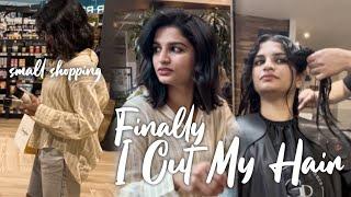 Let’s go for a haircut | Finally I decided to cut my hair | Vishnu’s reaction on my haircut