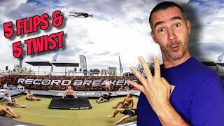 4 WORLD RECORDS  MEEST EXTREME FREESTYLE TRAMPOLINE SHOW OOIT!