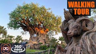 [360] FULL Disney's Animal Kingdom Walking Tour | GPS Map Walkthrough