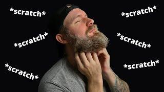 ASMR Beard Scratching with Beard Oil