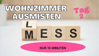 Ausmisten, Tag 2, Wohnzimmer! Declutter with me!