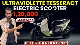 OLA KILLER?️ULTRAVIOLETTE NEW ELECTRIC SCOOTER| Only for 120000 | Tesseract with Dash Cam