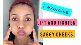 #shorts 1 Exercise to firm Saggy cheeks, Lift and tighten cheeks