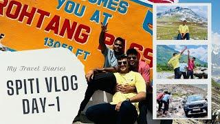 Day-1 |  Manali to Chandra Taal via Rohtang Pass | Spiti Road Trip | kia Sonet Off-roading