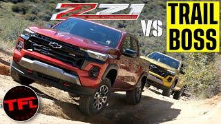 Can a Fancy New 2023 Chevy Colorado Z71 Keep Up with the New Trail Boss Off-Road? Let's Find Out!