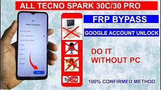 Tecno Spark 30c (KL5) Frp Bypass/Unlock Android 14 Without PC - Fix Share Article Not Working 2025