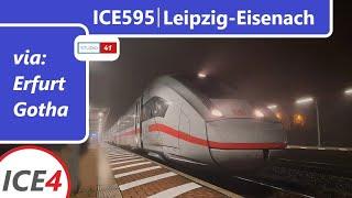 Führerstandsmitfahrt/Cabride Leipzig-Eisenach *ICE 595* (ICE4 II BR412)