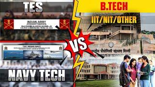 TES/NAVY Tech Entry Vs B.Tech Entry Difference | Benefits & Career Options | Learn With Sumit