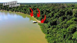 SOZINHO! PASSEI A NOITE PESCANDO PACU NUM FLUTUANTE NO CORAÇÃO DA AMAZÔNIA. #caiaqueiropescador