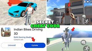 Indian Bikes Driving 3d New Update Maclern Car+Super Speed Run Secret Cheat Code | All Code 2024