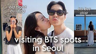 VISITING BTS PLACESold bighit building, bts bus stop, bts 11th anniversary