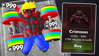 I Unlocked New Divine Gym And Crimson Body Alter In Roblox Gym League