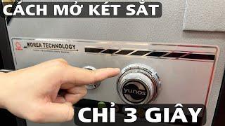 Cách mở két sắt chỉ 3 giây - Hướng dẫn cách mở két sắt các loại đúng kĩ thuật