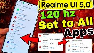 Fix 120 hz refresh rate not working on youtube on Realme, Fix 120hz not working in all app on Realme