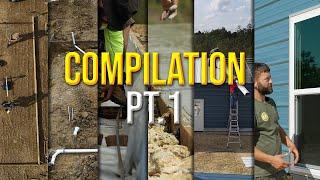 How To Build A Barndominium | From the Ground Up | Part 1 Compilation