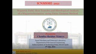 ICNMSME2021 9July Chandra Shekhar Maurya