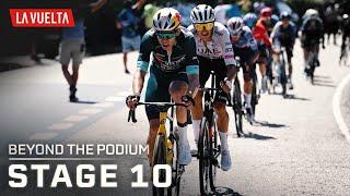 Wout van Aert makes it a hat trick on Vuelta a Espana Stage 10 | Beyond the Podium | NBC Sports