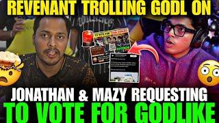  JONATHAN Requesting Fan's For Vote | Trolling GodLike | #bgmi #godlike #godl #bgms