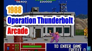 1988 Operation Thunderbolt Arcade Game Playthrough Retro game