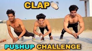 MAX. CLAP PUSHUPS CHALLENGE AT HOME| WHO WILL WIN? BADRI FITNESS