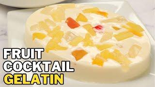 Gelatin with Fruit Cocktail (Filipino Dessert)