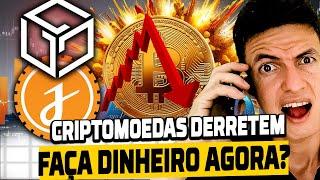 BITCOIN e CRIPTOMOEDAS DERRETEM! COMO GANHAR DINHEIRO COM ISSO? 