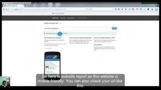 How to do Mobile Friendly test of a website