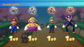 Mario Party 10 - Mario vs Luigi vs Wario vs Waluigi - Haunted Trail