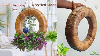 Waste to Wonder: Create Unique  Eco-Friendly Circle Plant Displays from Recycled Goods//GREEN PLANTS