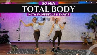 TOTAL BODY STRENGTH - HOME WORKOUT - 50 MINUTES!