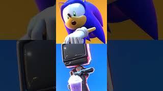 Skibidi TV Man vs Sonic finger trap in Grimace Shake #sonic