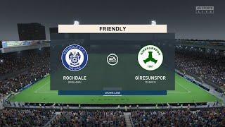 FIFA 23 - Rochdale vs Giresunspor | At Crown Lane | Full Match