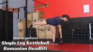 Movement Demo | Single Leg Kettlebell Romanian Deadlift