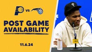 Indiana Pacers Postgame Media Availability vs. Orlando Magic | November 6, 2024