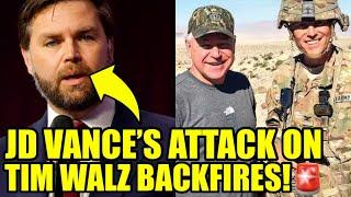 JD Vance INSTANTLY REGRETS Accusing Tim Walz Of STOLEN VALOR