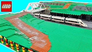 LEGO Truss Bridge & MY BEST Sloped/Angled Road!