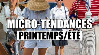 8 MICRO TENDANCES MODE | printemps été 2024