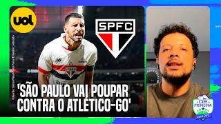 'SÃO PAULO VAI POUPAR TIME CONTRA ATLÉTICO-GO, PRINCIPALMENTE CALLERI E LUIZ GUSTAVO', DIZ HERNAN