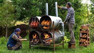 ️ Barrel Smoked Chicken: Traditional Method for Juicy Flavor