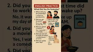 Learn Past Simple Tense Easily  | Daily English Speaking Practice | What Did You Do Yesterday?