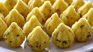 सूजी और नारियल से बनाएं कम खर्च में झटपट और आसन मोदक | Instant Semolina Modak #modak #sweet #recipe