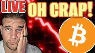 Live- EMERGENCY Bitcoin **SHORT** Trade (Bitcoin Dumping HARD)