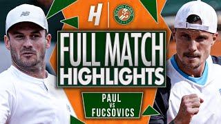 Tommy Paul vs Marton Fucsovics - FULL Match Highlights | Roland Garros 2025