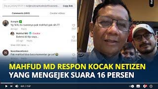 RESPON Kocak Mahfud MD Ladenin Netizen Tiktok yang Mengejek Suara 16 Persen, Itu Baterai Hape Saya!