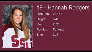 Hannah Rodgers #19 Fall Term 2017-18