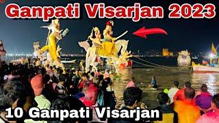 Ganpati visarjan Girgaon chowpatty Mumba 2024 || Ganpati visarjan 2024Girgaon chowpatty