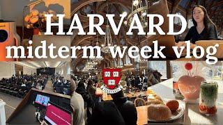 HARVARD MIDTERMS VLOG  5 AM mornings, lots of studying, super productive & busy, motivation