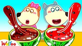 Wolfoo and Lucy do Watermelon Slime Challenge  Wolfoo's Fun Playtime | Wolfoo Family Official