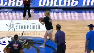 Mavs Fan SPLASHES Amazing Half Court Shot | April 07, 2017